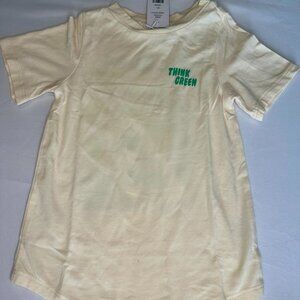 Miki Miette Think Green Cream Tee NWT